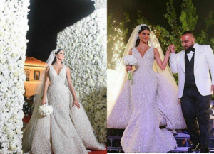 rima fakih wedding dress