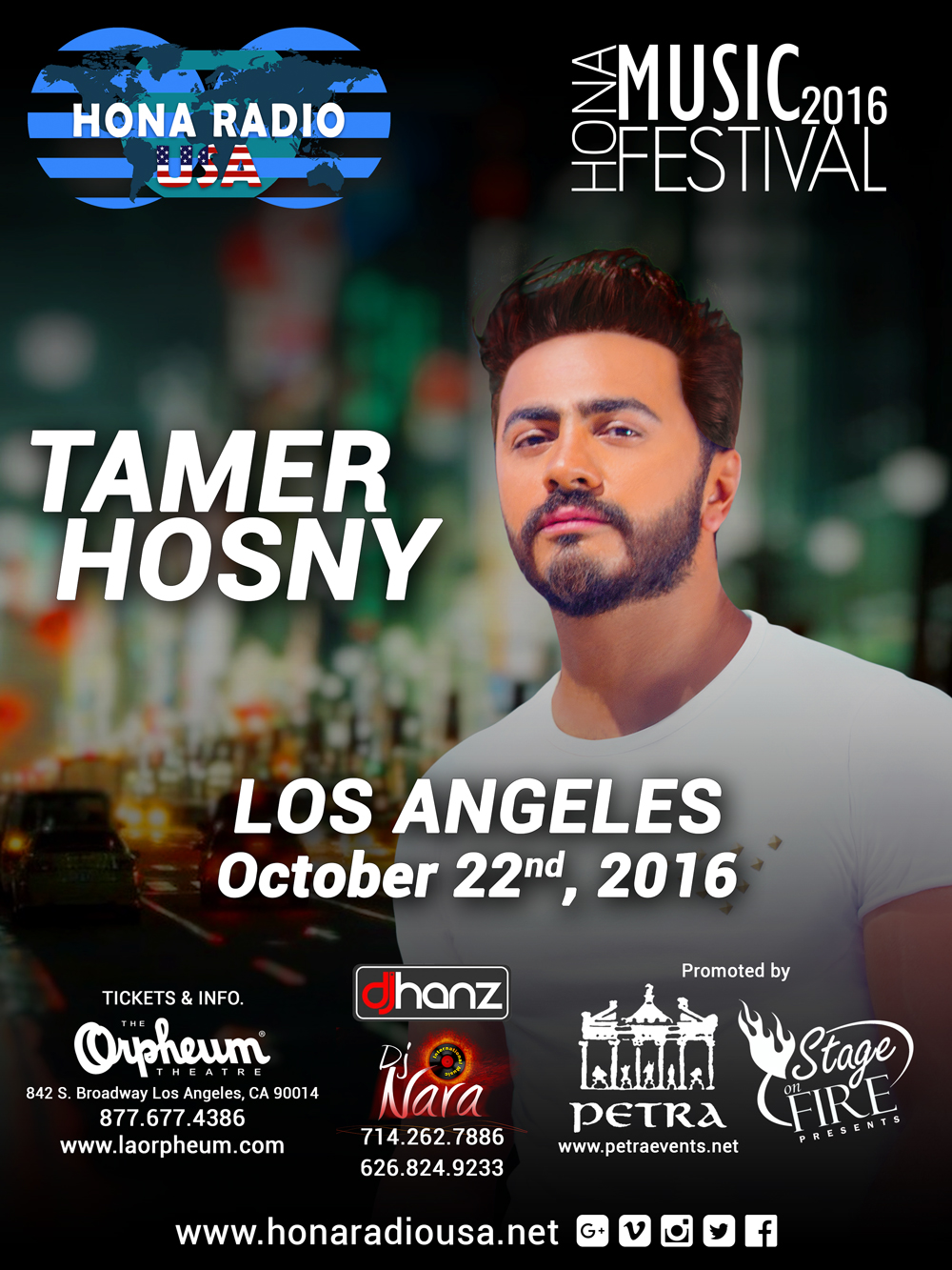 Events Tamer Hosny live at Los Angeles ArabLounge Magazine